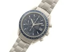 Omega Speedmaster Date Chrono 3212.80 Stainless Steel 40mm Blue Dial #DW679 2