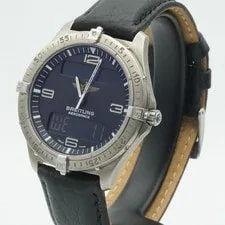 Breitling Aerospace Titan Quartz E56062 Top State BR726 Blue + Pap 4