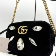 Gucci GG Marmont Small Crystals Size:W:7.1×H: 4.7 In. 2