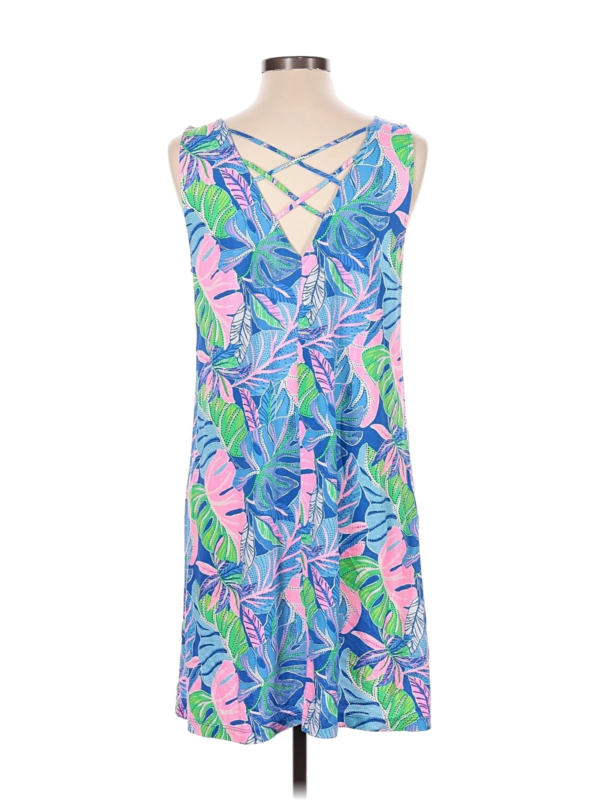 Lilly Pulitzer 100% Pima Cotton Casual Dress Size L 2