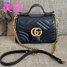 Gucci — Gucci GG Marmont Mini Top Handle From Japan — Handbag — deal