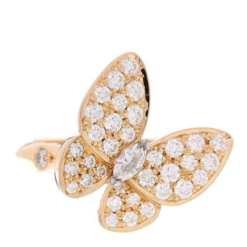 Van Cleef & Arpels — 18K Yellow Gold Two Butterfly 50 5.25 — Jewelry — resale