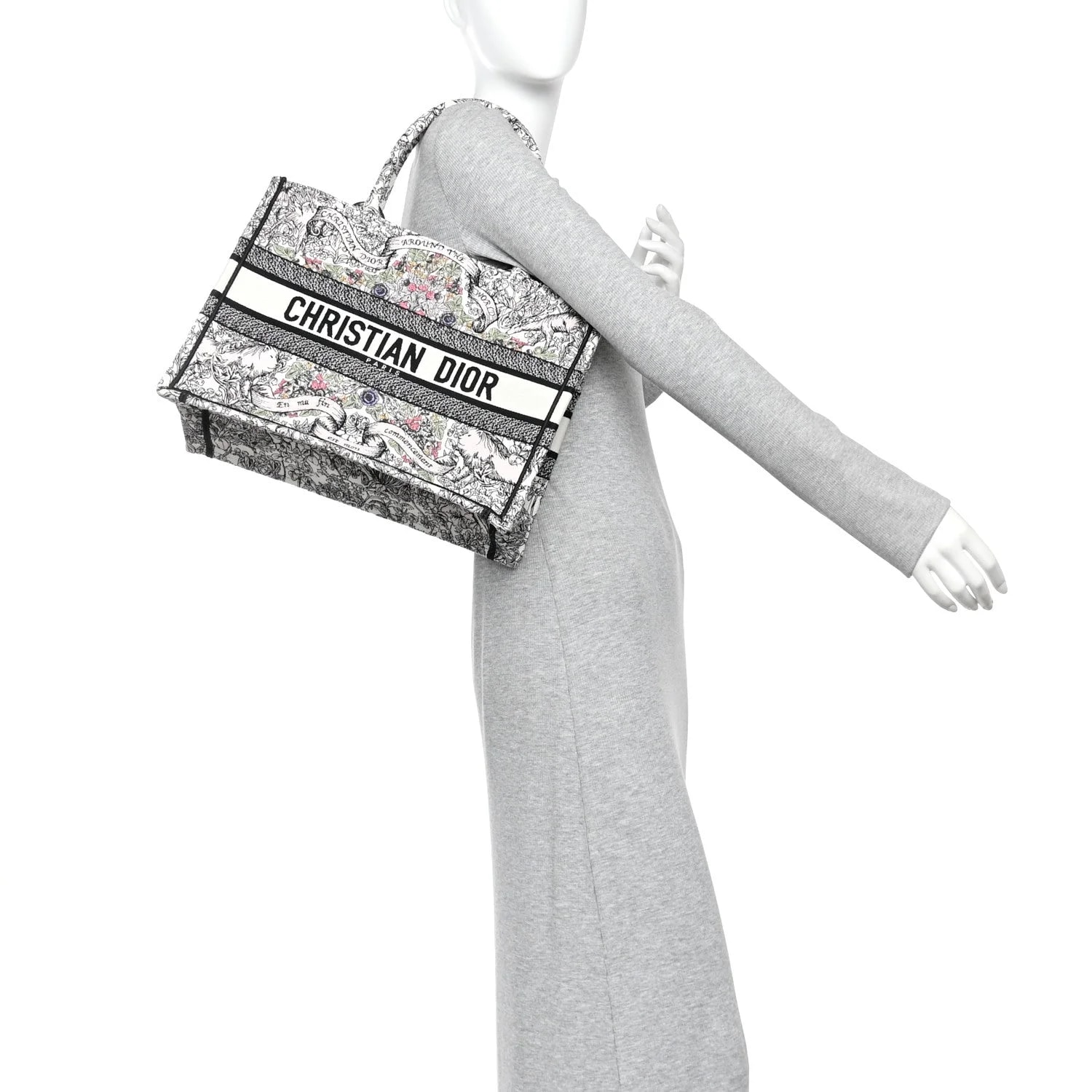 Embroidered Medium Around the World Book Tote 2