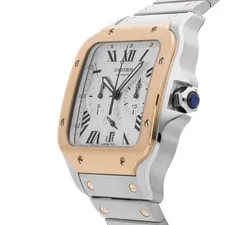 Cartier Santos de Chrono Yellow Gold Steel Auto 44 W2SA0008 2