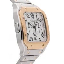 Cartier Santos de Chrono Yellow Gold Steel Auto 44 W2SA0008 3