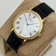 Patek Philippe Calatrava 35mm 5120J-001 18k Yellow Gold White Dial 4