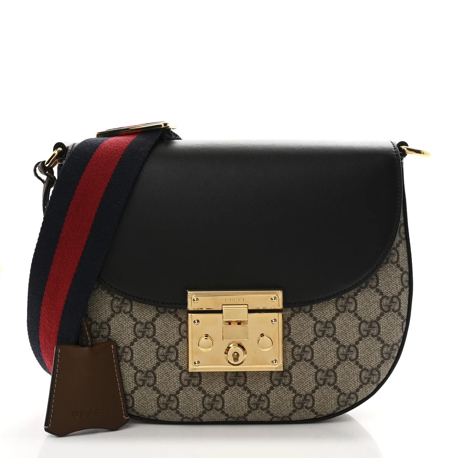 Gucci — Web Medium Padlock Messenger — Handbag — resale