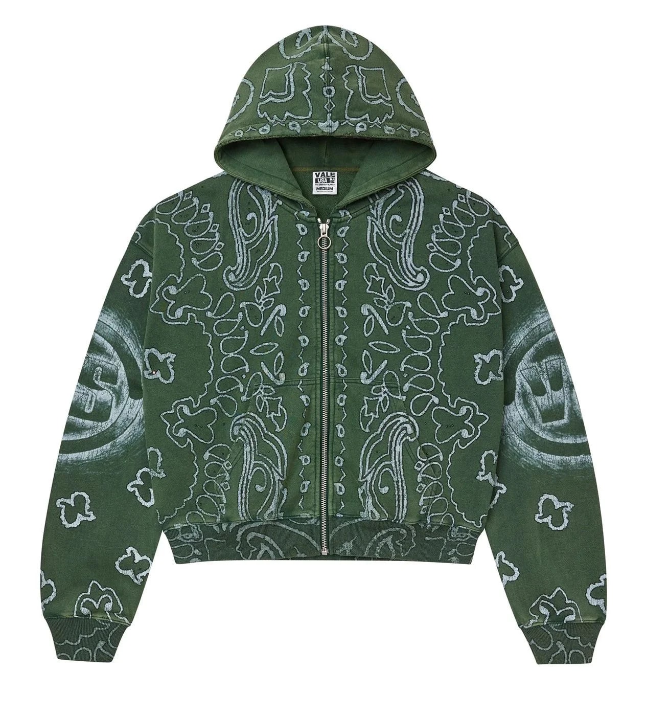 Forever Flag Zip Up Hoodie — streetwear — resale