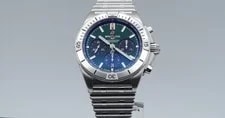 Breitling Chronomat B01 Bentley Green Panda Dial **Box + Papers!** AB01343A1L1A1 2