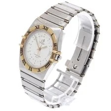 Omega Constellation YG Bezel Half Bar GMT Quartz 2