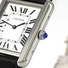 Authentic Cartier Tank Solo LM WSTA0028 Stainless Steel Quartz #270-004-250-4334 3