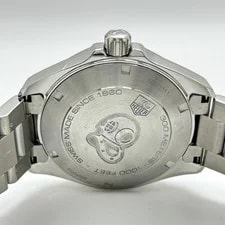 TAG Heuer Aquaracer Quartz 41mm SS White Dial From Japan 4