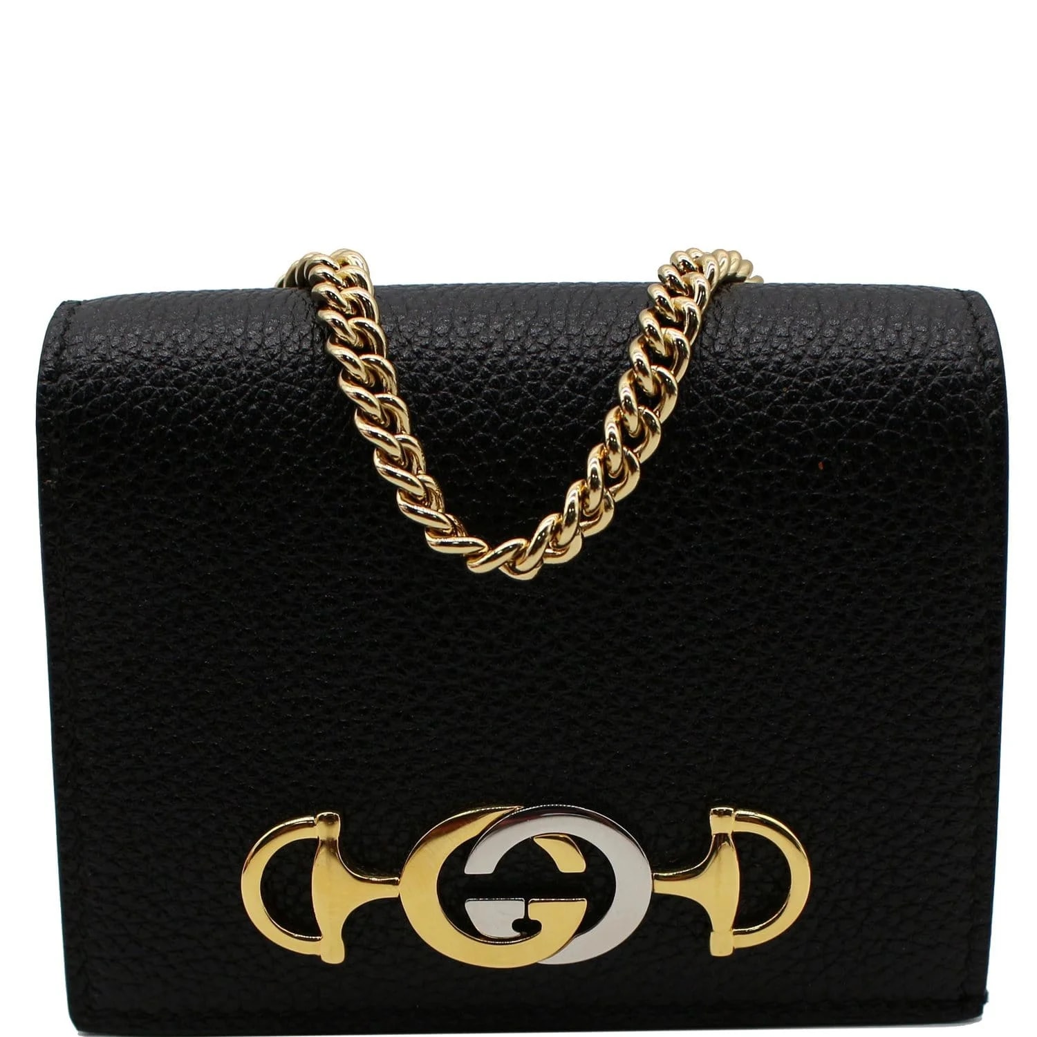 Gucci — Gucci Zumi Mini Grainy Chain Wallet 570660 - 10% OFF — Accessory — resale