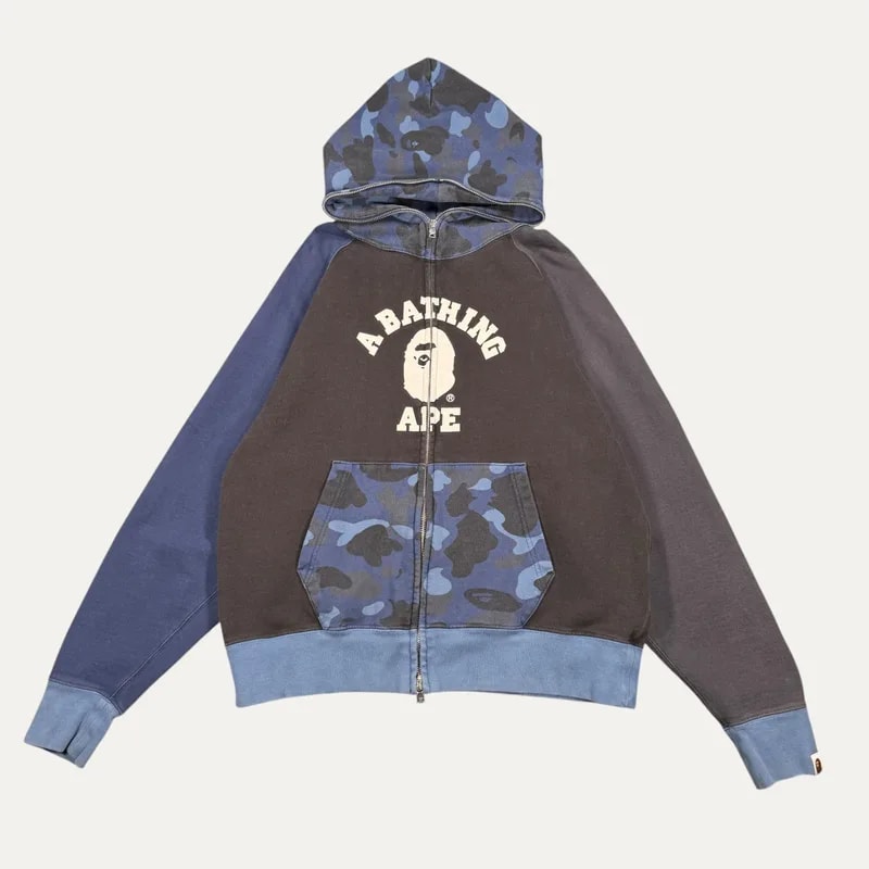 BAPE — Bape Color Camo Full Zip Hoodie — streetwear — resale