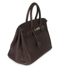 Hermès Chocolat Birkin 35 PHW 3