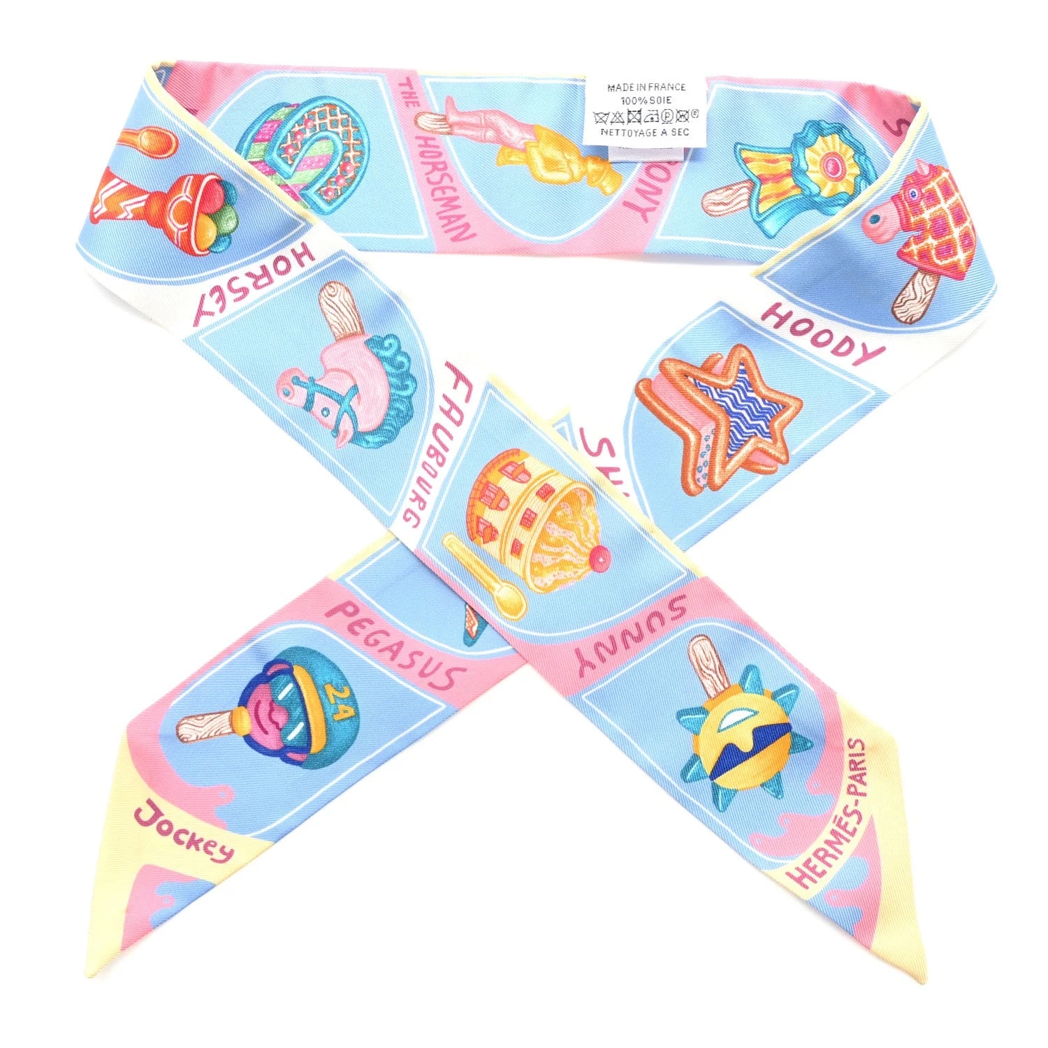 Hermès — Funny Ice Twilly Ciel Bonbon — Accessory — resale