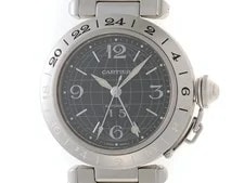 Cartier — Cartier Pasha C Meridian Big Date W31049M7 Stainless Steel 35mm Automatic #DW702 — Watch — resale