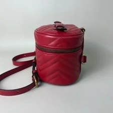 Authenticated Gucci GG Marmont Round Matelasse Backpack 4