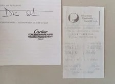 Cartier Grey Guarantee Warranty Booklet (Unwritten) + Receipt 4