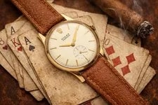Rolex Precision Swiss 9K Solid Gold ‘1965’ Gents Patina, 32mm 2