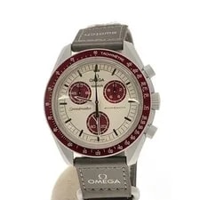 Omega — Omega◆moonswatch/mission TO PLUTO/Quartz /Analog/--/WHT/GRY/SS — Watch — resale
