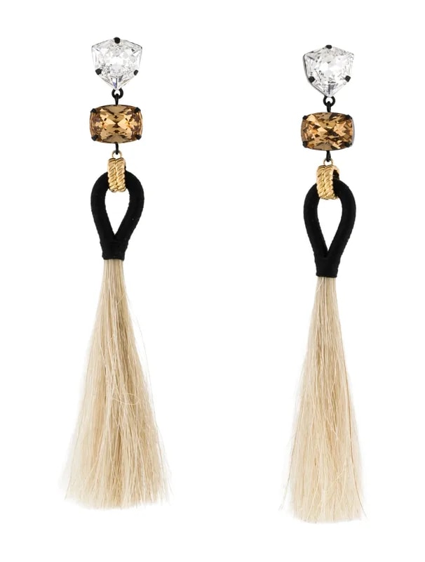 Tory Burch — & Horse Hair Tassel Drop — Jewelry — resale