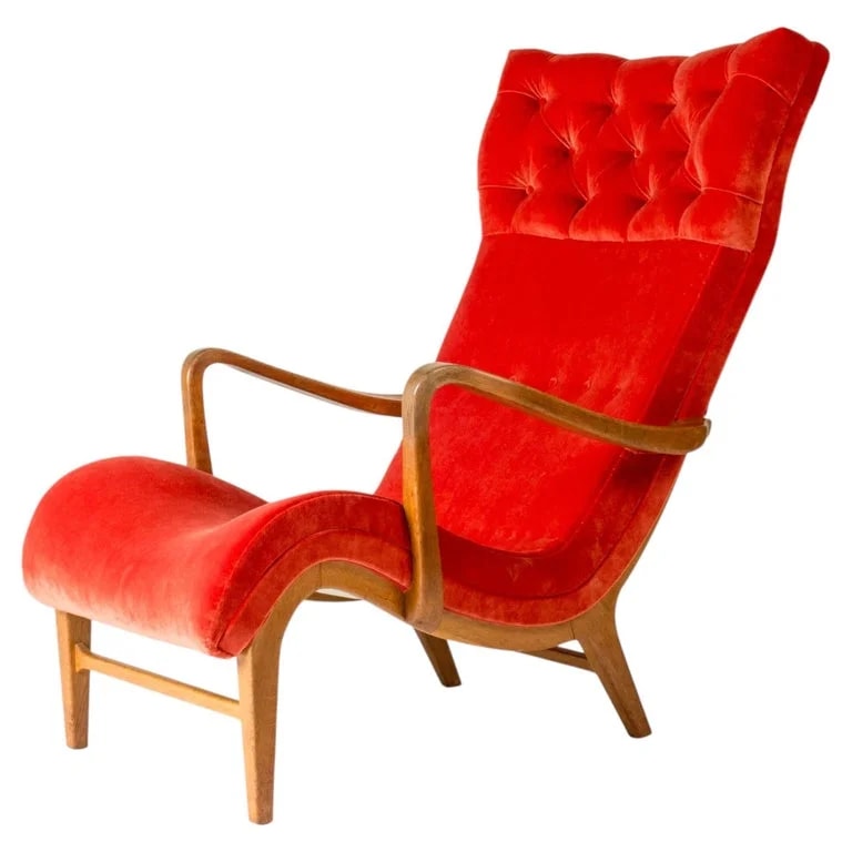 Carl Cederholm — Swedish Modern Lounge By Carl Cederholm, Firma Stil & Form, Sweden, 1940s — Furniture — resale