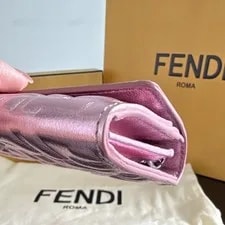 Fendi WOC Continental Wallet Embossed Logo 4