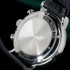 IWC Portofino Chronograph 42mm Black Dial Alligator Full SET IW391008 2