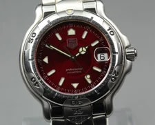 【】! ! TAG Heure WH1118 6000 SS Wine RED From Japan — Watch — resale