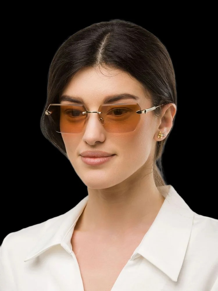 Just Cavalli Sjc110 Tinted Metal Sunglasses — Rose Gold 2