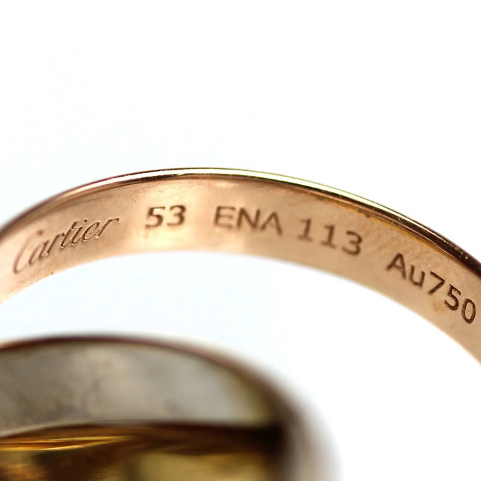 Cartier 18K Yellow Gold 18K White Gold Band 4