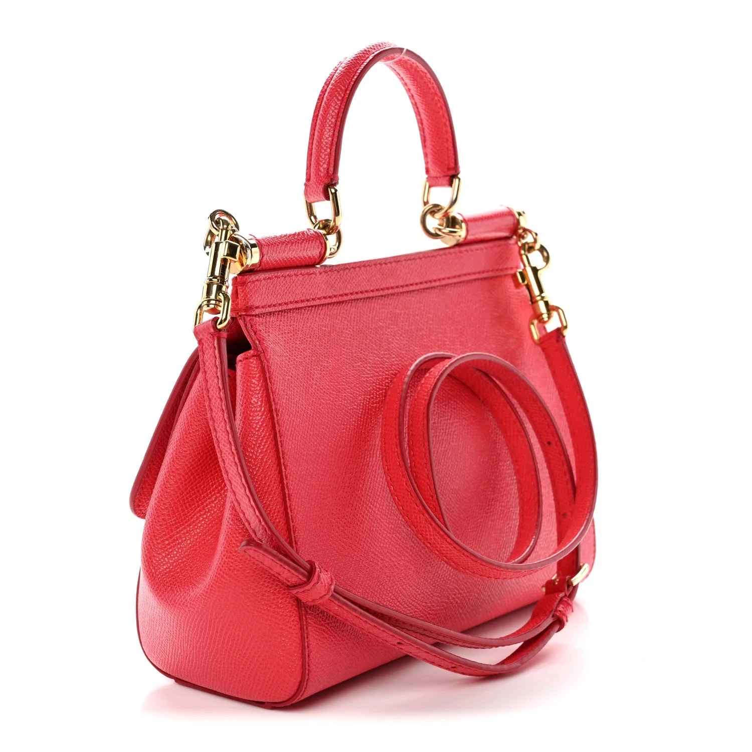 Dauphine Small Miss Sicily Satchel Roso 4
