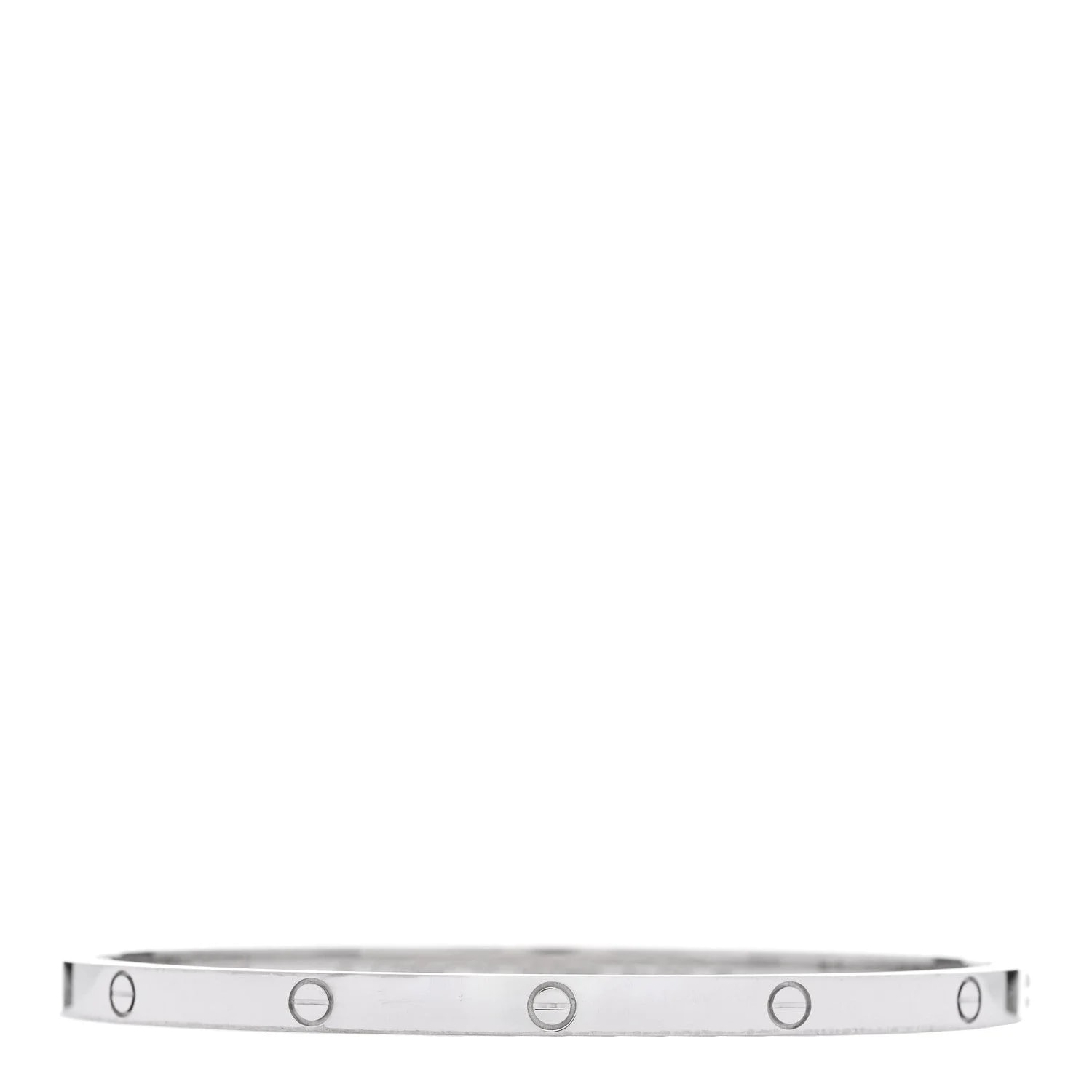 Cartier — 18K White Gold Small Love Bracelet 17 — Jewelry — resale