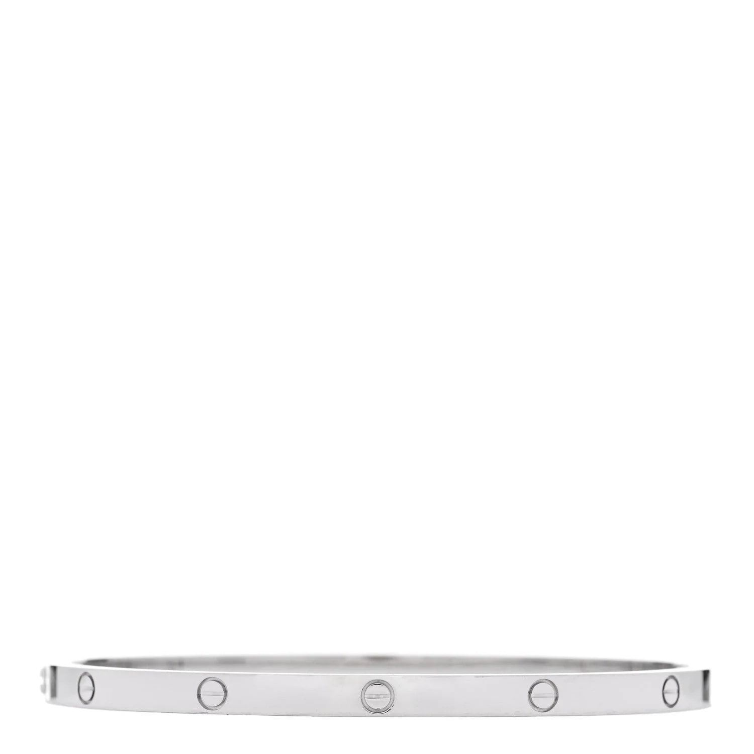 18K White Gold Small Love Bracelet 17 2