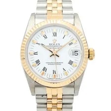 Rolex — Rolex Datejust Automatic 68273 18K Yellow Gold/Stainless Steel White — Watch — resale