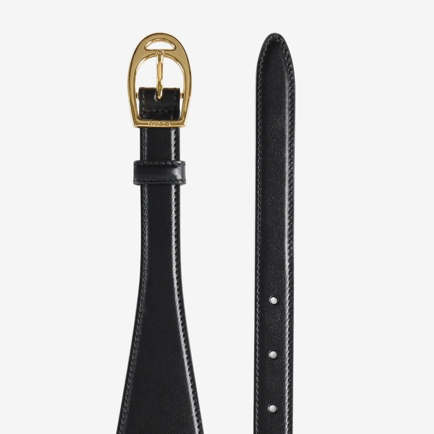Gucci — Gucci Oversized Clasp Calf Skin Belt — — Accessory — resale