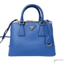 Prada — Prada Lux Medium Promenade in Bluette - Preowned — Handbag — resale