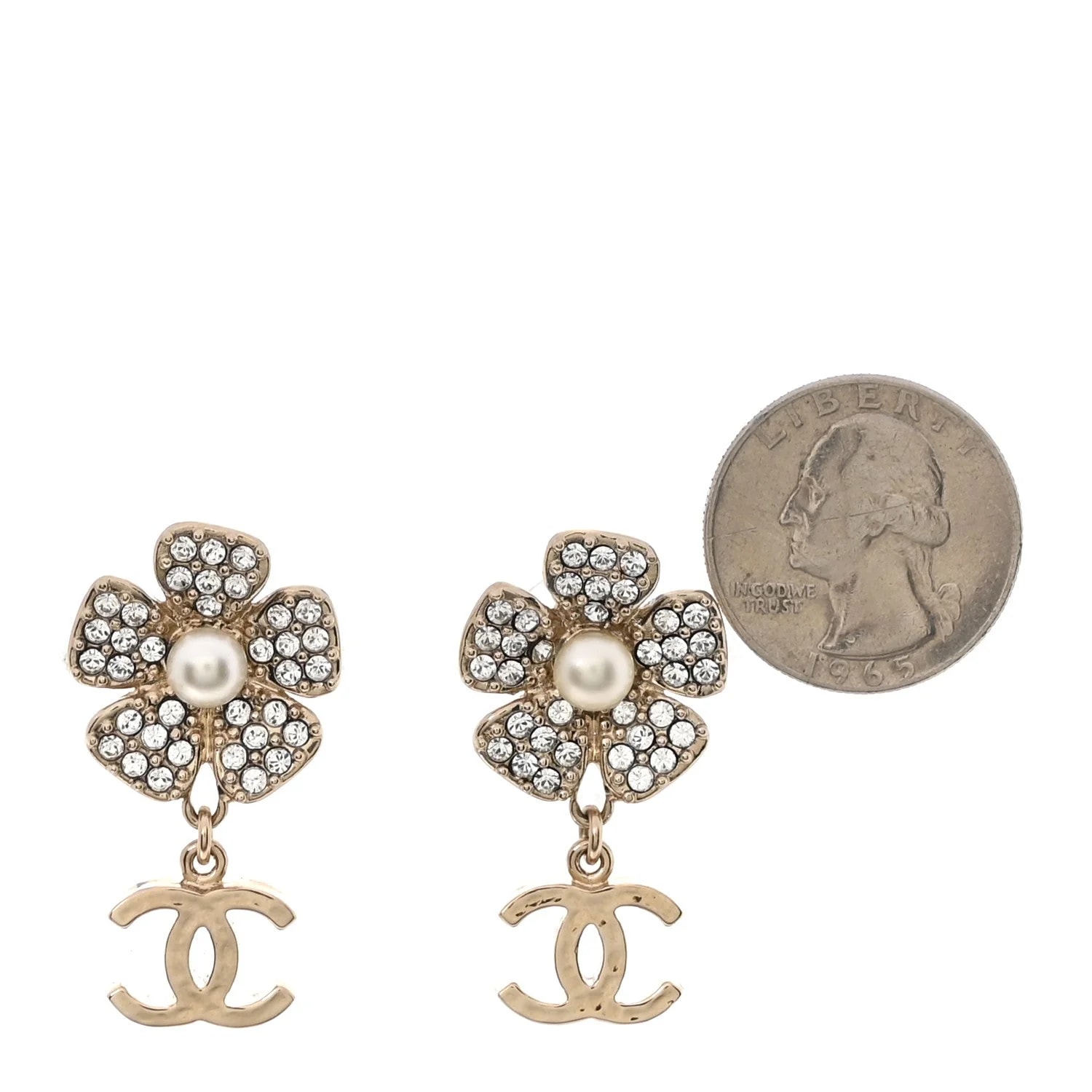 Metal CC Flower Drop 2