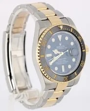 Rolex Submariner Date Two-Tone 18k Yellow Gold Steel Blue 40mm 116613LB 3