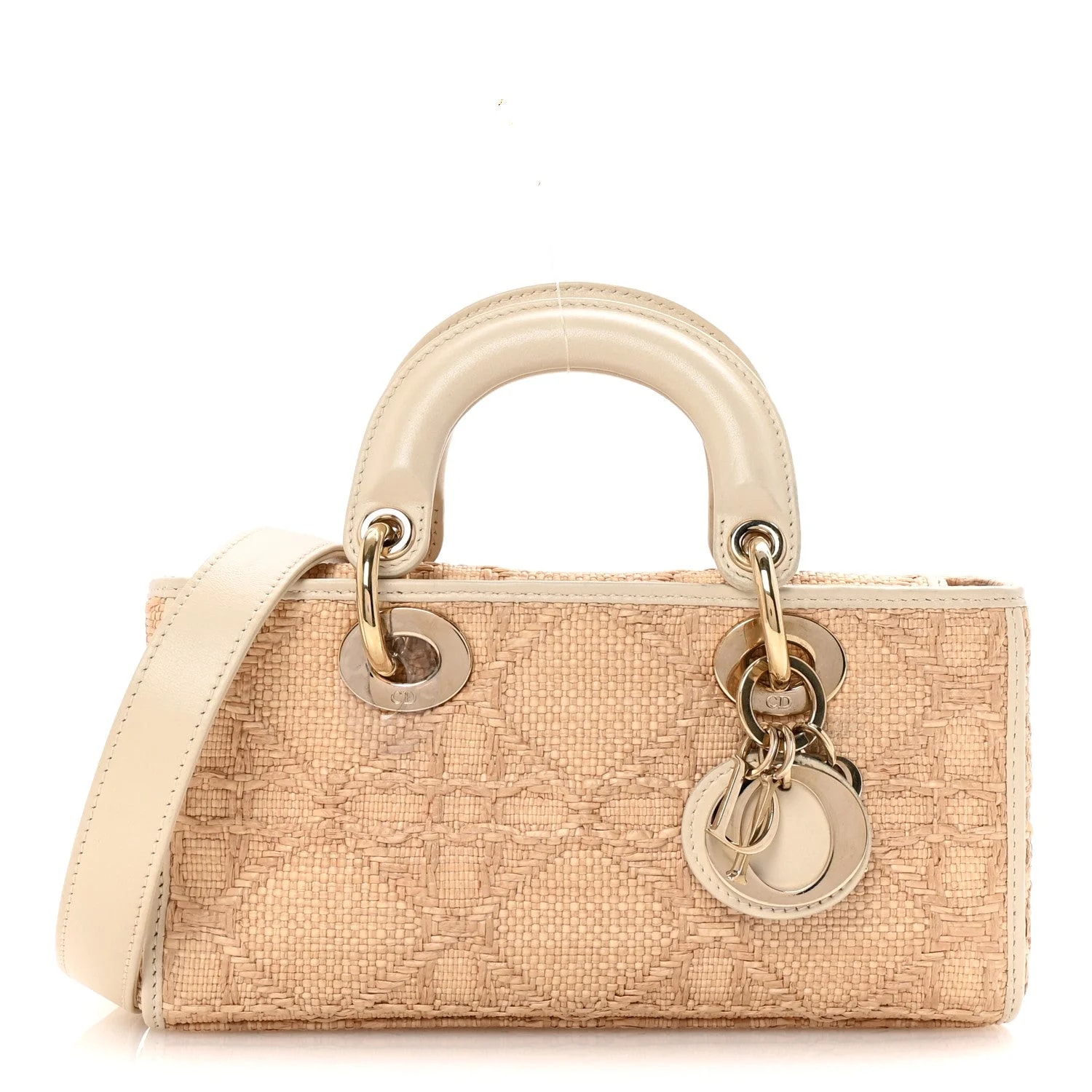 Dior — Macro Small Lady D-Joy Latte — Handbag — resale