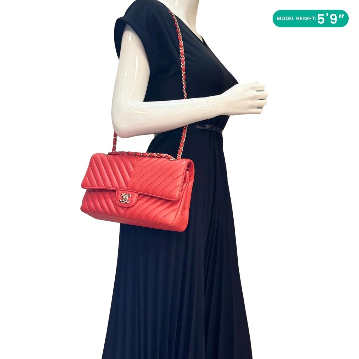 Chanel Classic Double Flap Medium Chevron 2