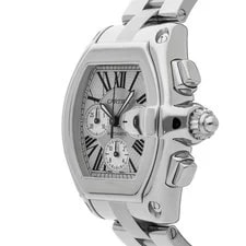 Cartier Roadster XL Chronograph Steel Auto Silver Dial Bracelet W62019X6 2