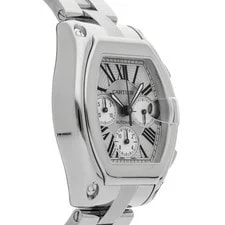 Cartier Roadster XL Chronograph Steel Auto Silver Dial Bracelet W62019X6 3