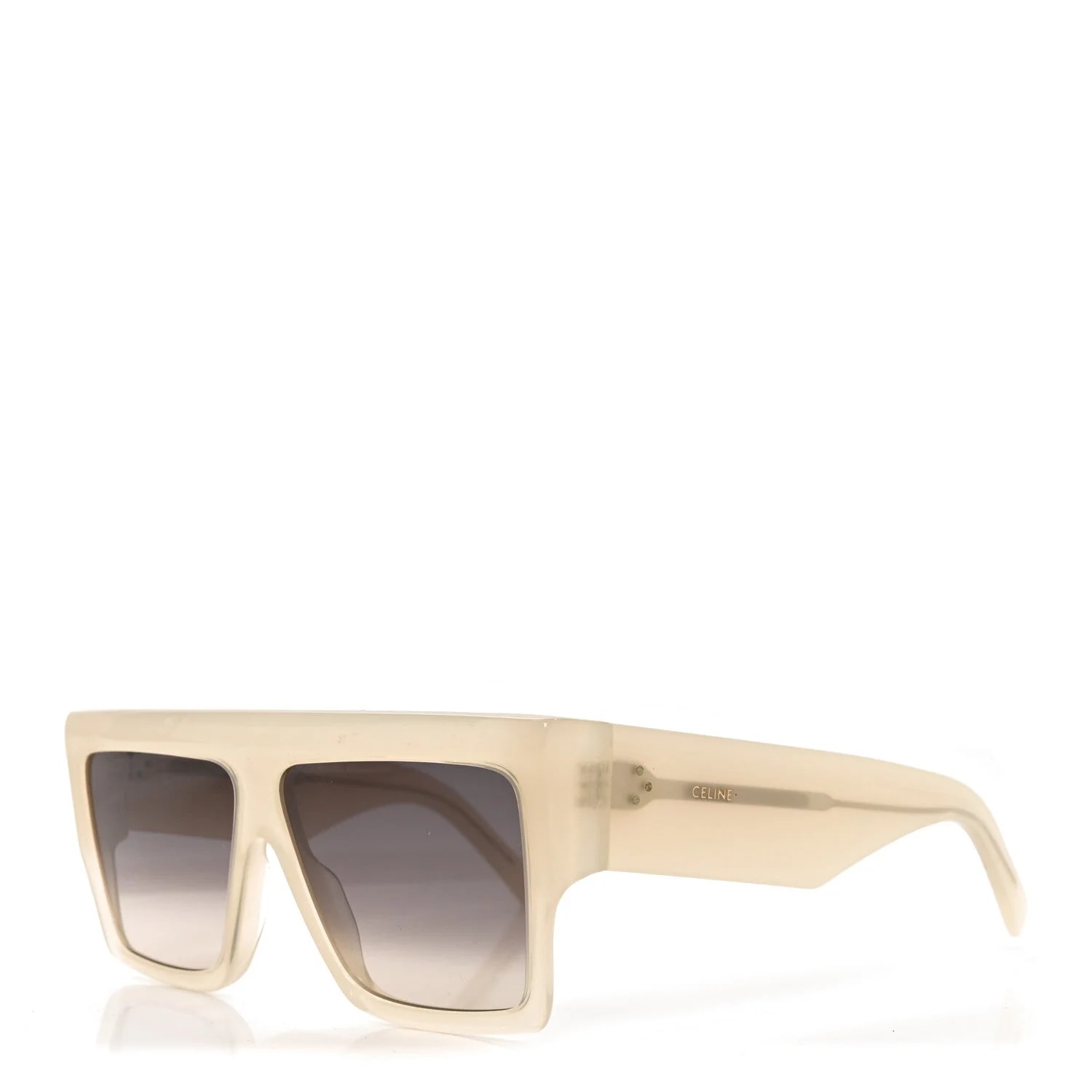 Celine — Acetate Flat Top Rectangular Sunglasses CL40092I Transparent — Accessory — resale
