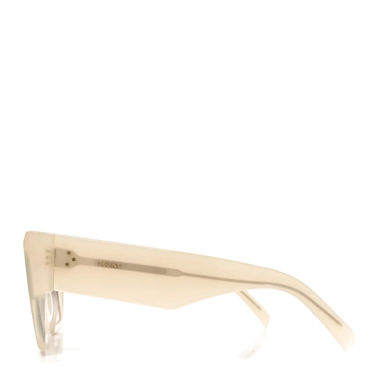 Acetate Flat Top Rectangular Sunglasses CL40092I Transparent 3