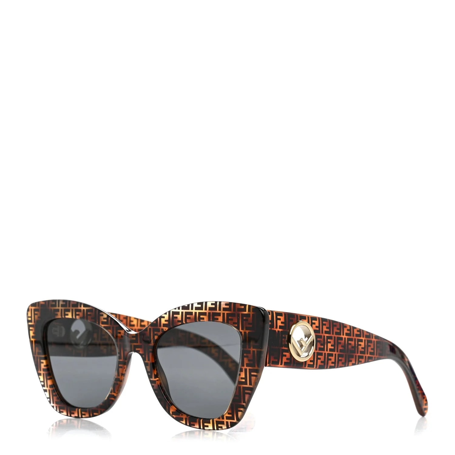 Fendi — Acetate F Is Fendi 51mm Cat Eye Sunglasses 0327/S Tortoise Camouflage — Accessory — resale