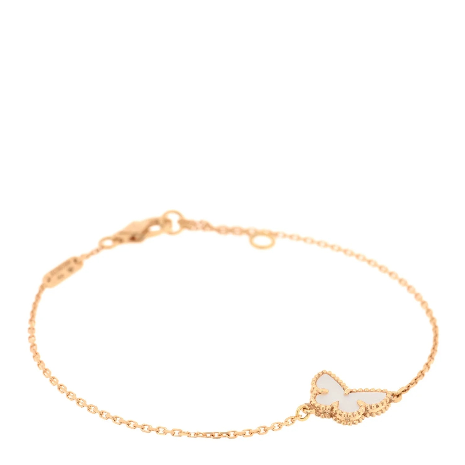 Van Cleef & Arpels — 18K Yellow Gold Mother of Pearl Sweet Alhambra Butterfly — Jewelry — resale