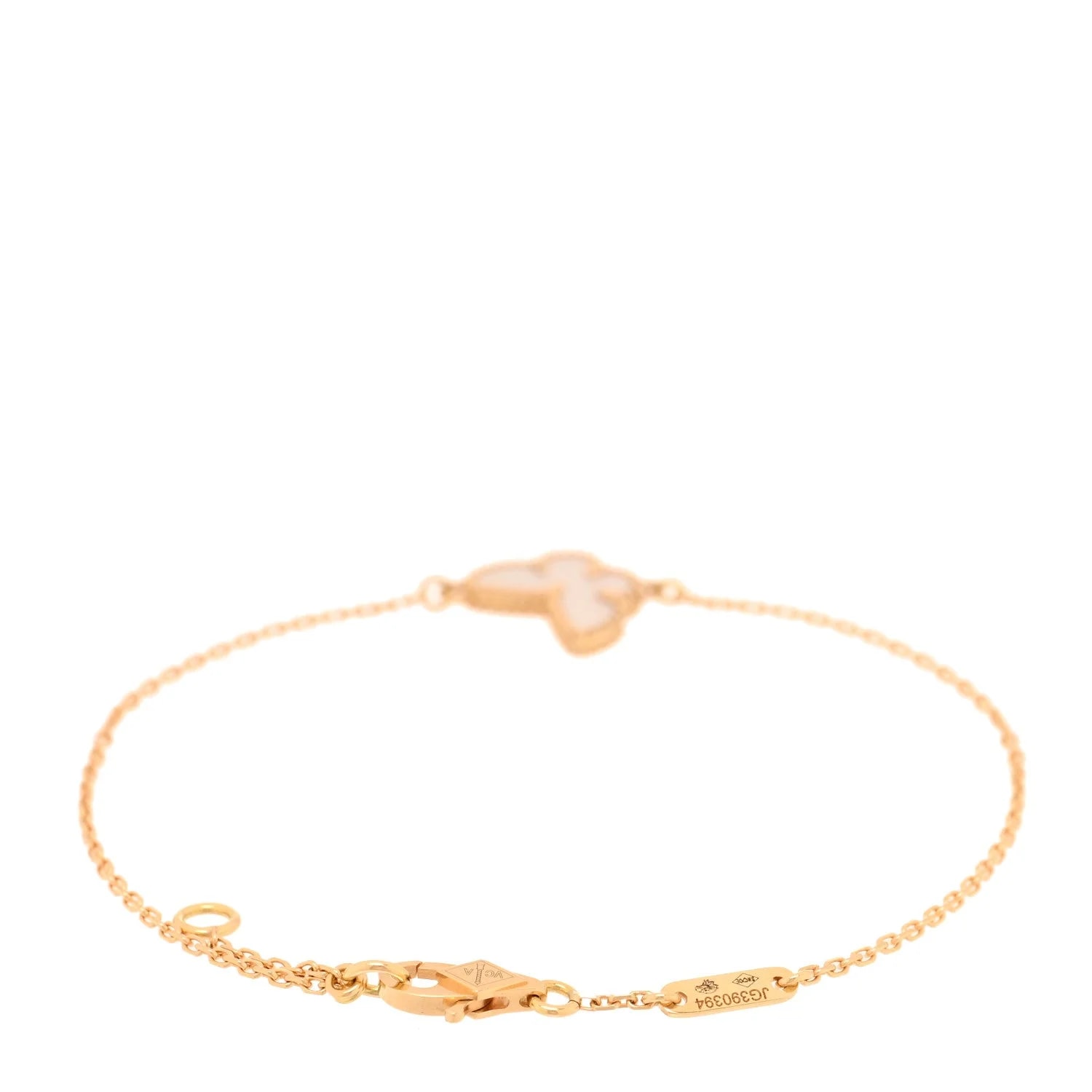 18K Yellow Gold Mother of Pearl Sweet Alhambra Butterfly 2