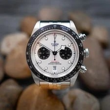 2025 Tudor Black Bay Chrono 79360N "Panda" Black Bay Chrono Full SET 41mm White 2